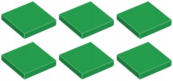 

Lego 3068b Tile Płytka 2x2 zielona (3g) 6 szt.