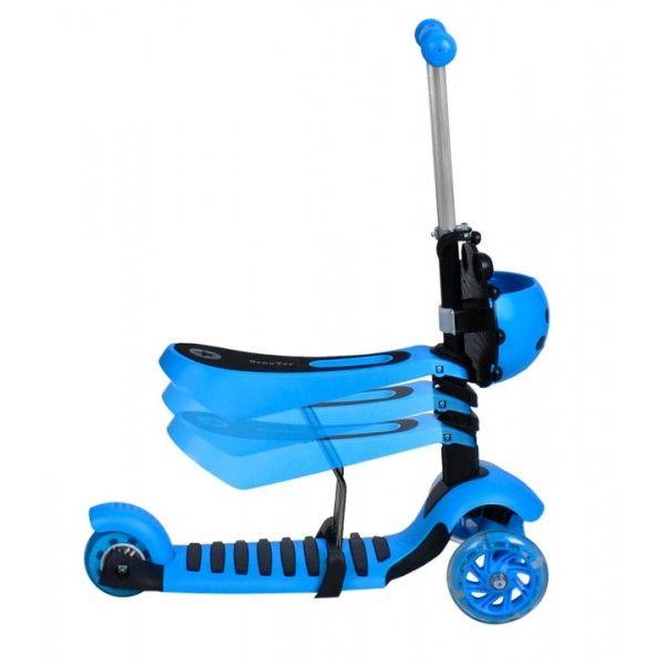 HULAJNOGA TRÓJKOŁOWA BALANSOWA BIEDRONKA DLA DZIECI 3w1 LED NIEBIESKA Cechy dodatkowe oświetlenie