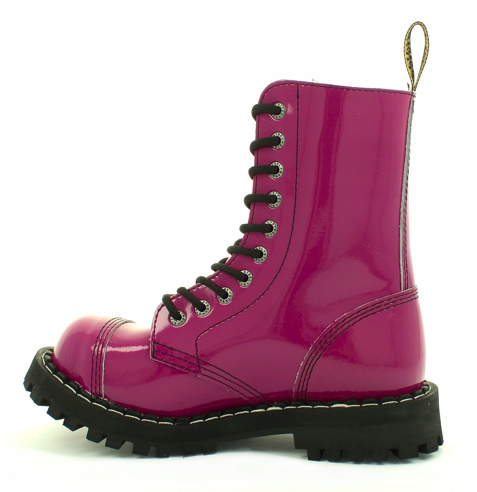 GLANY STEEL RÓŻOWY LAK. 10-DZIUR 105/O/PINK-LAK 38 Rozmiar 38