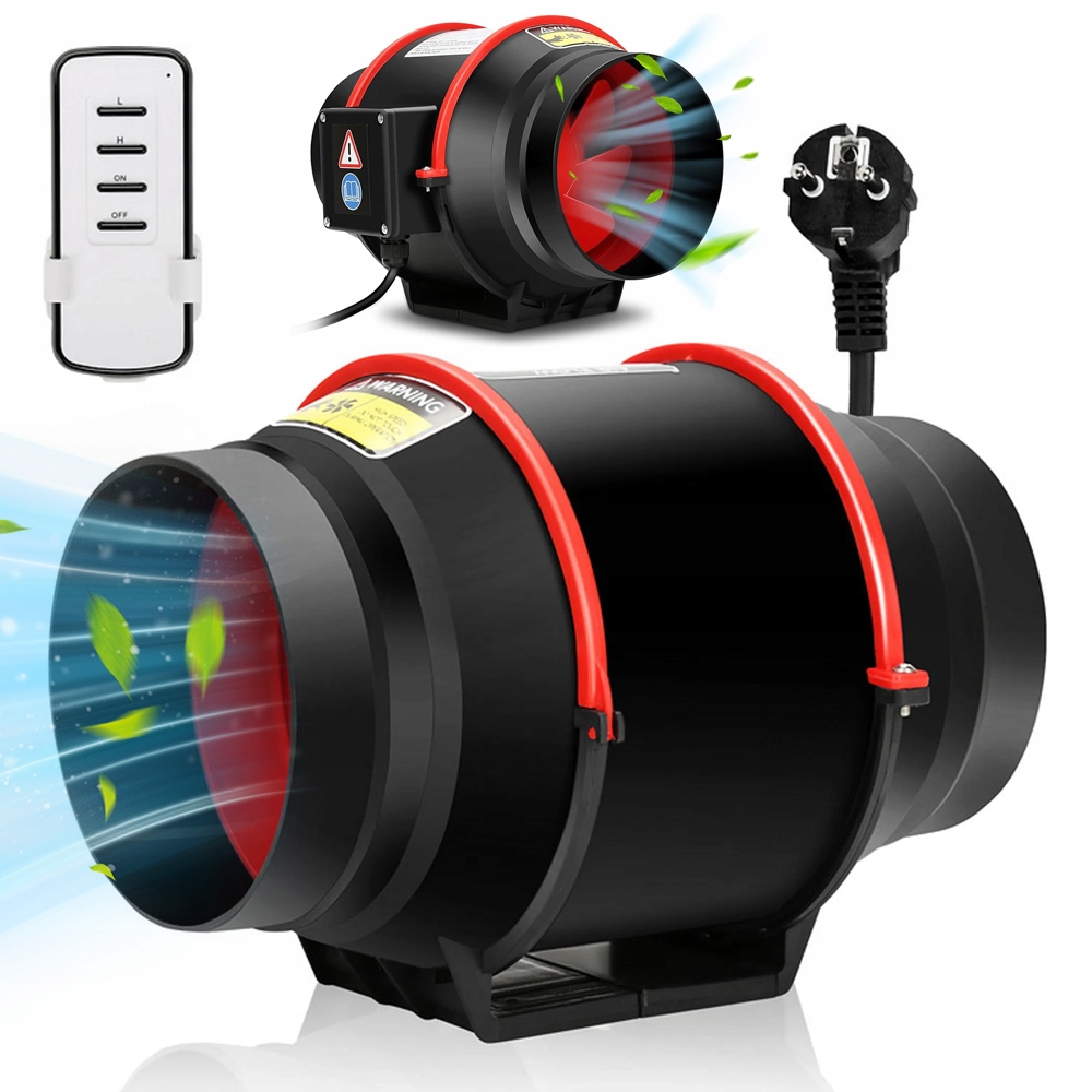 Kanálový Ventilátor 80 W 540 M³/h, 2 Rychlosti Pro Koupelny V Kuchyňských Dílnách