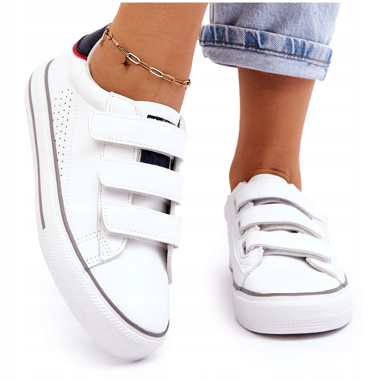 DAMSKIE TENISÓWKI BIG STAR LL274A207 BIAŁE 38