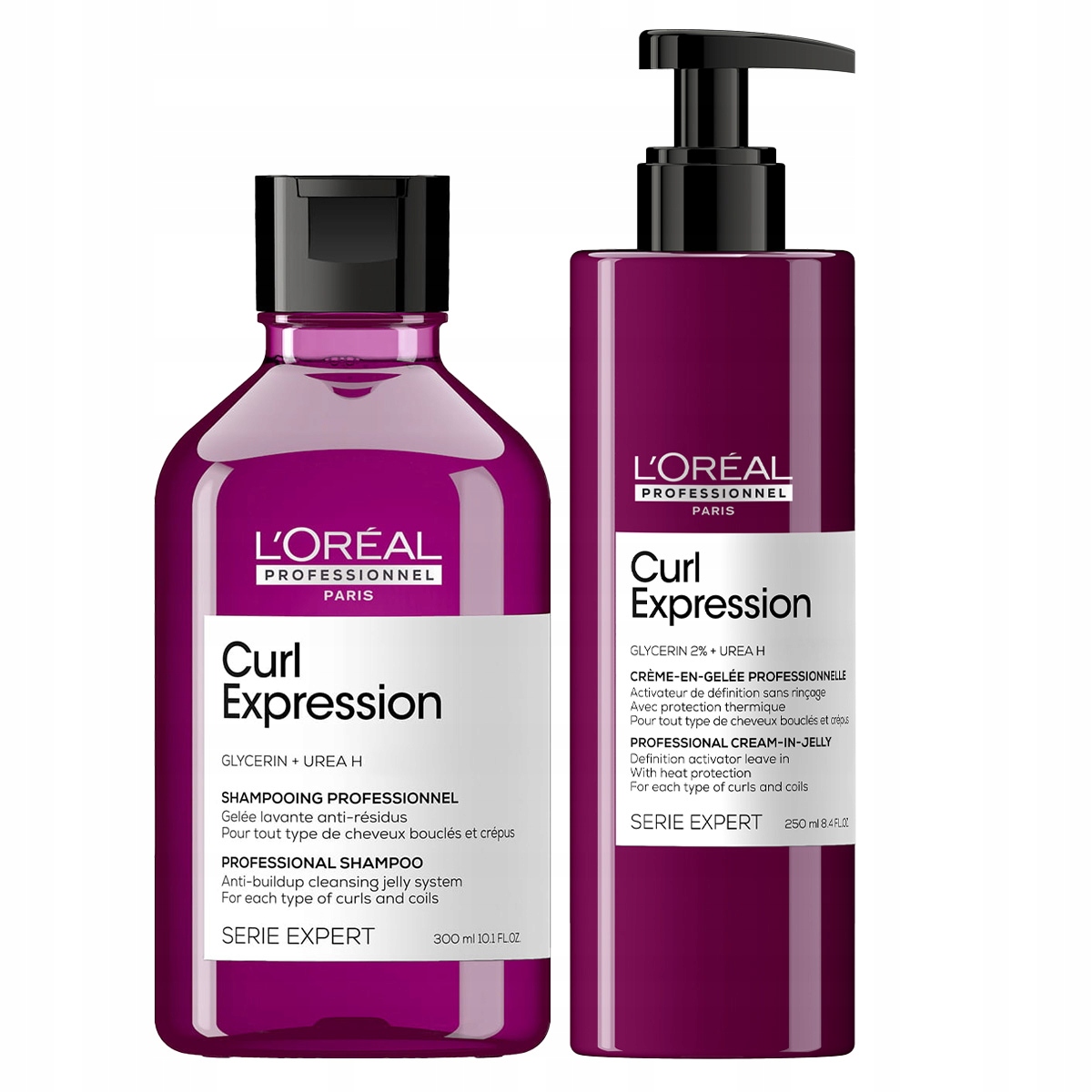 Loreal Curl Expression sada šampon – hydratační krém pro kudrnaté vlasy