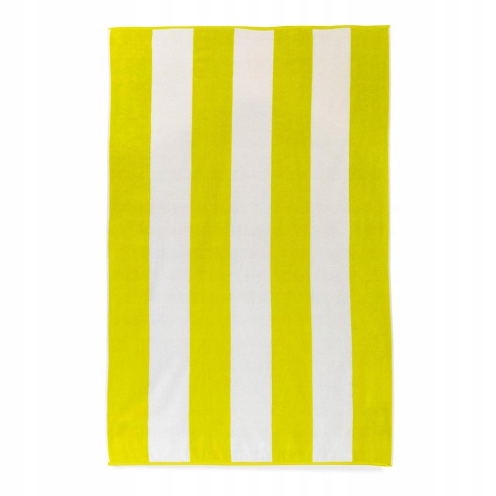 Ręcznik plażowy Neon seledyn biały 100x160