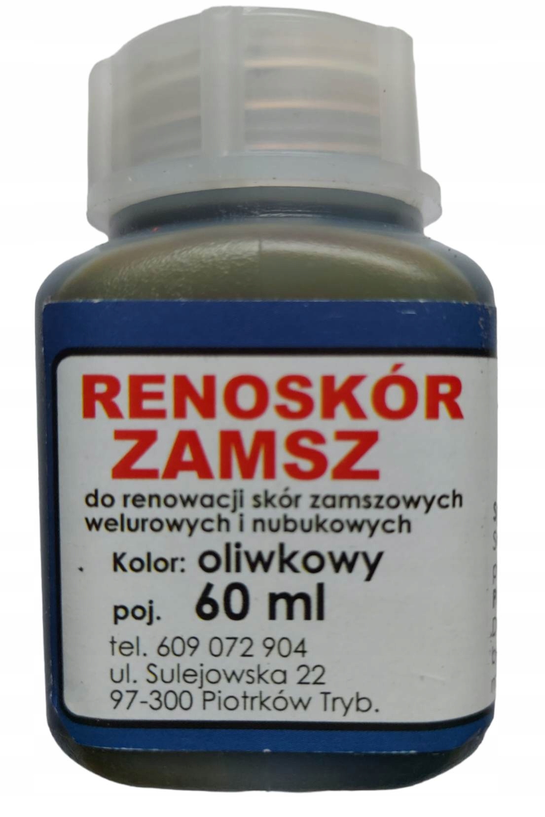

Farba zamszu weluru nubuku Renoskór Oliwkowy