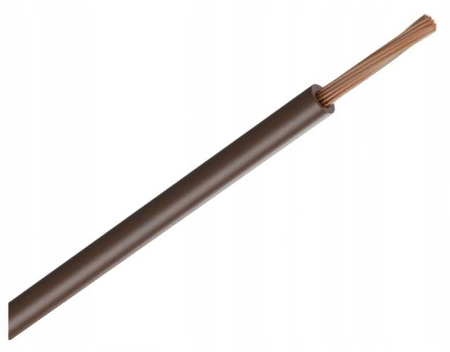 

Kabel Przewód Flry-b 0,5mm2 1x0,50mm Brązowy 5mb