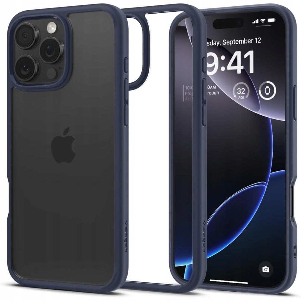 Pouzdro zadní kryt pro iPhone 16 Pro Ultra Hybrid modré