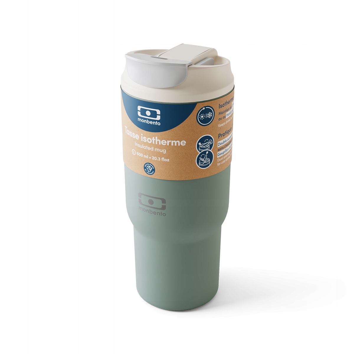 Termohrnek Monbento Travel Mug 0,6 l Green Natural