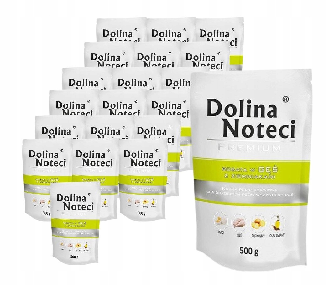 Levně Dolina Noteci Premium vlhké krmivo pro psy husa s bramborami 20 x 500 g