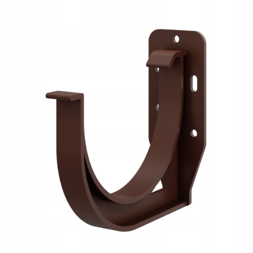 Hak uchwyt rynnowy rynna DOCZOŁOWY 100 mm WYSOKA JAKOŚĆ brązowy Średnica 100 mm