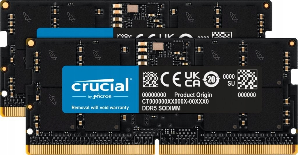 Pamięć do laptopa Crucial Sodimm, DDR5, 32 Gb, 5600 MHz, CL46