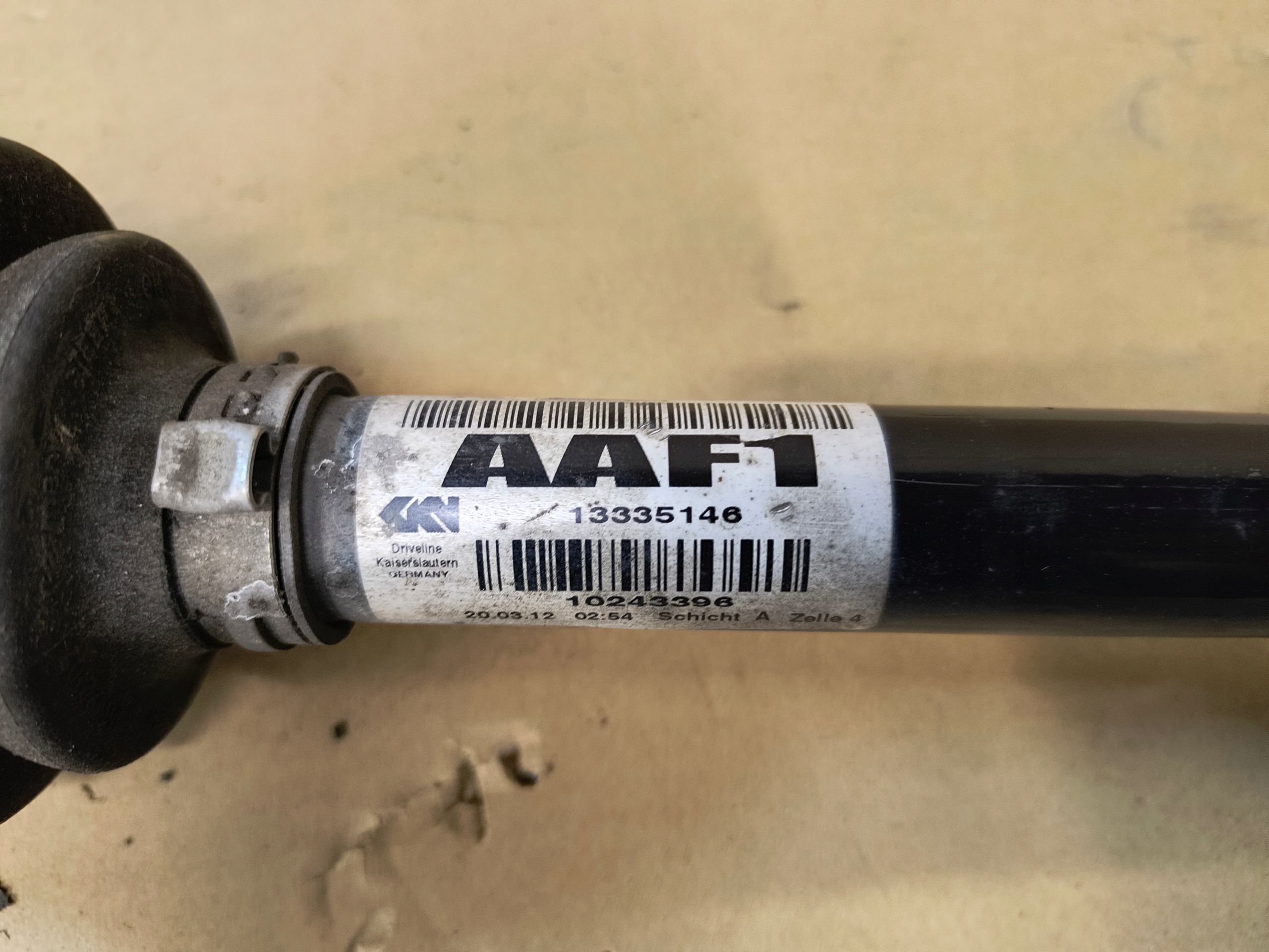 OPEL ASTRA J IV semi-axis semi-axis right complete 1.4 TURBO