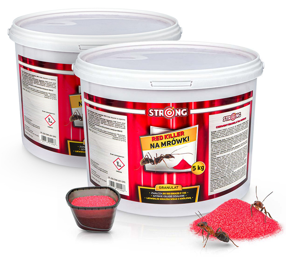 10 Kg Środek Na Mrówki Granulat Na Mrówki Niszczy Całe Kolonie Red Killer