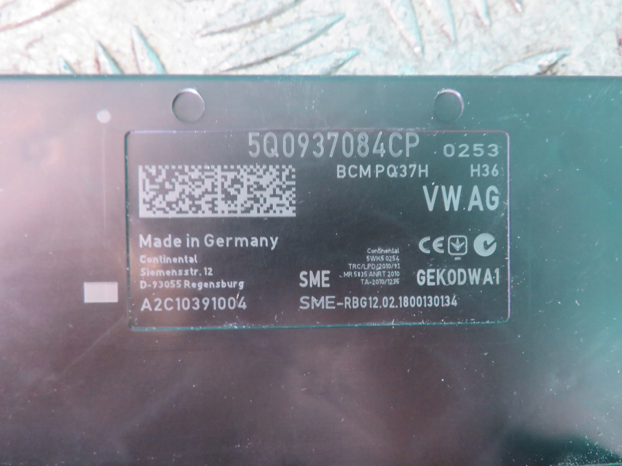 module control unit KOMFORTU VW CRAFTER MAN TGE 18R A2C10391004