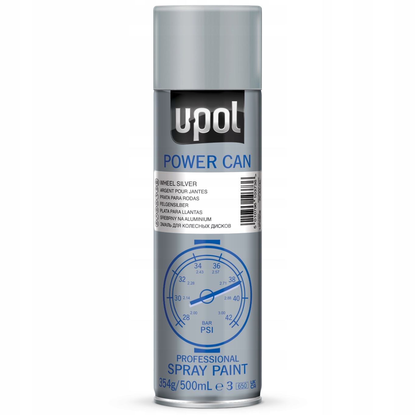 U-pol Spray 500 ml Wheel Silver srebrny Pcas/al