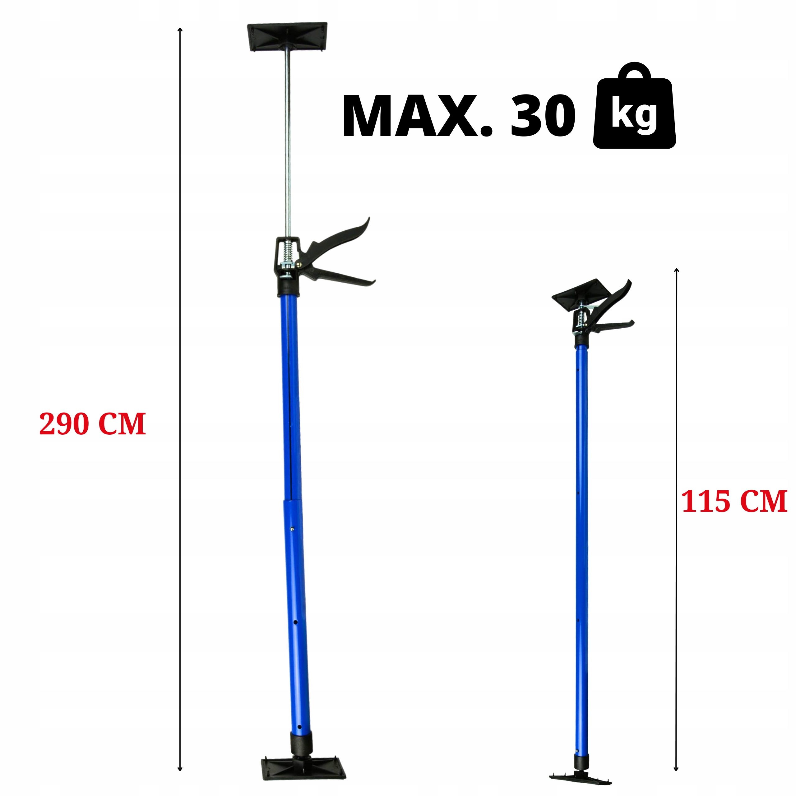PODPORA TELESKOPOWA ROZPIERAK DO MONTAŻU PŁYT GK 115-290CM PODPORA SUFITOWA Marka Allbe