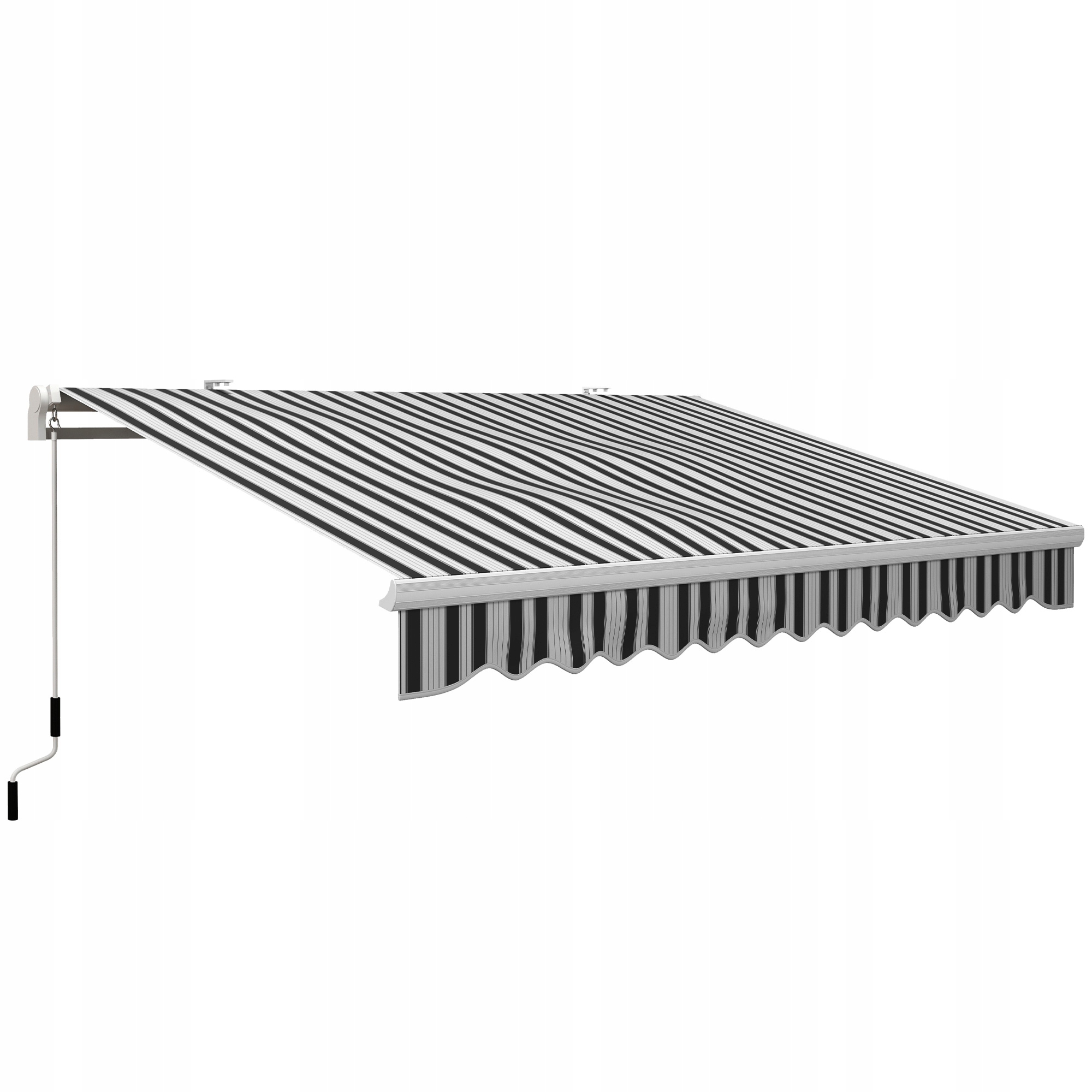 Markýza na balkon a terasu, nástěnná, Classic, nastavitelná, bílá