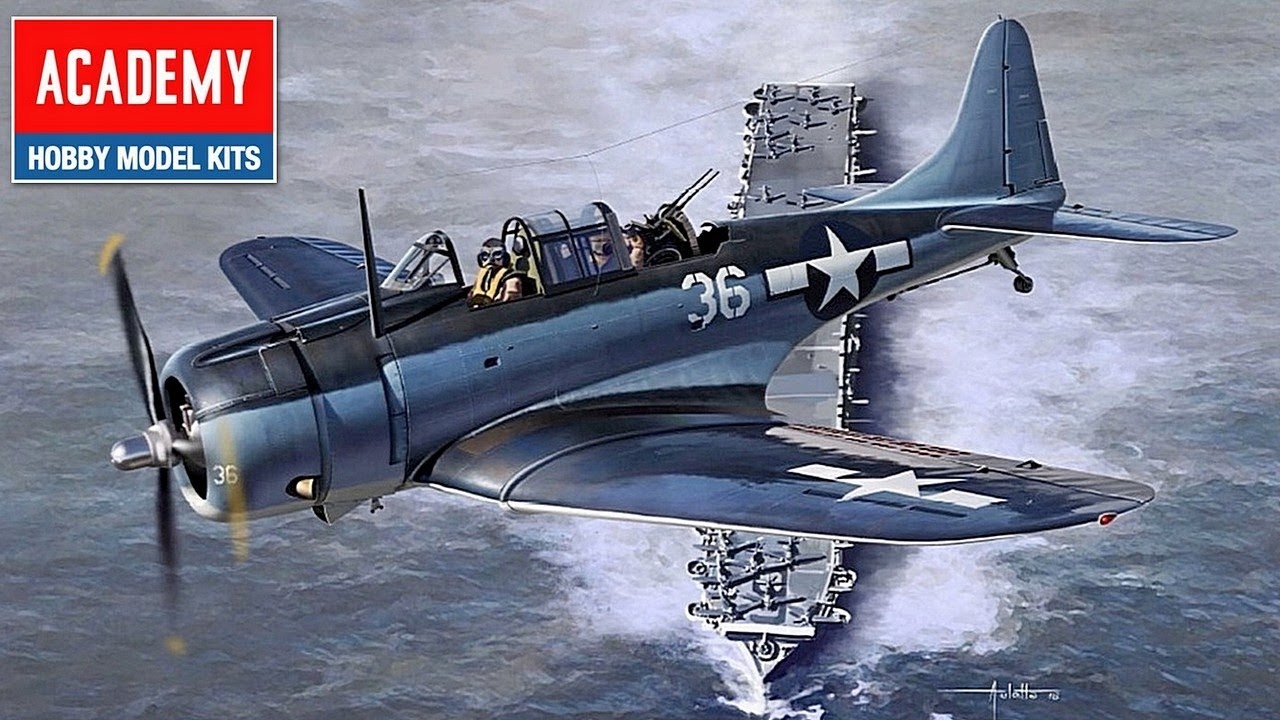 SBD-5 Dauntless Academy 12329 Model plastový