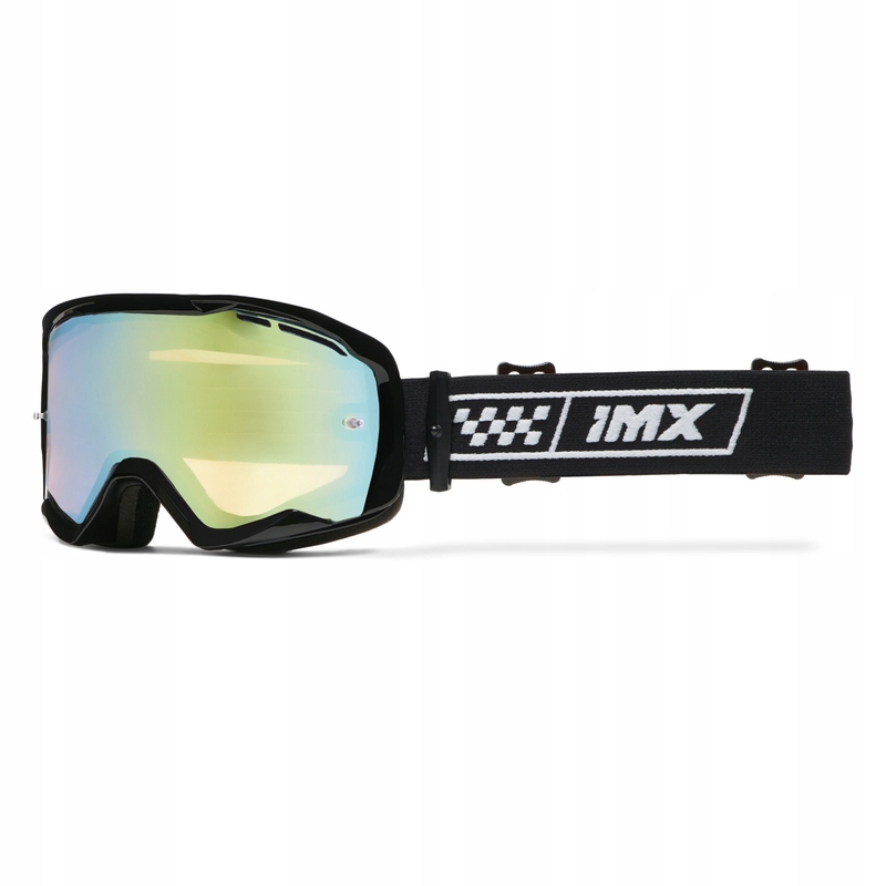 Brýle IMX Endurance Race Black Gloss/white Sklo Iridium Gold Clear (2