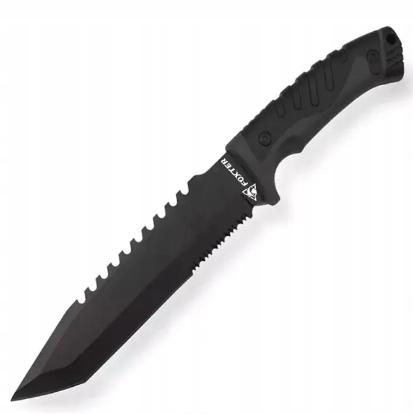 Nóż taktyczny Foxter 33 cm wojskowy myśliwski z etui stal nierdzewna