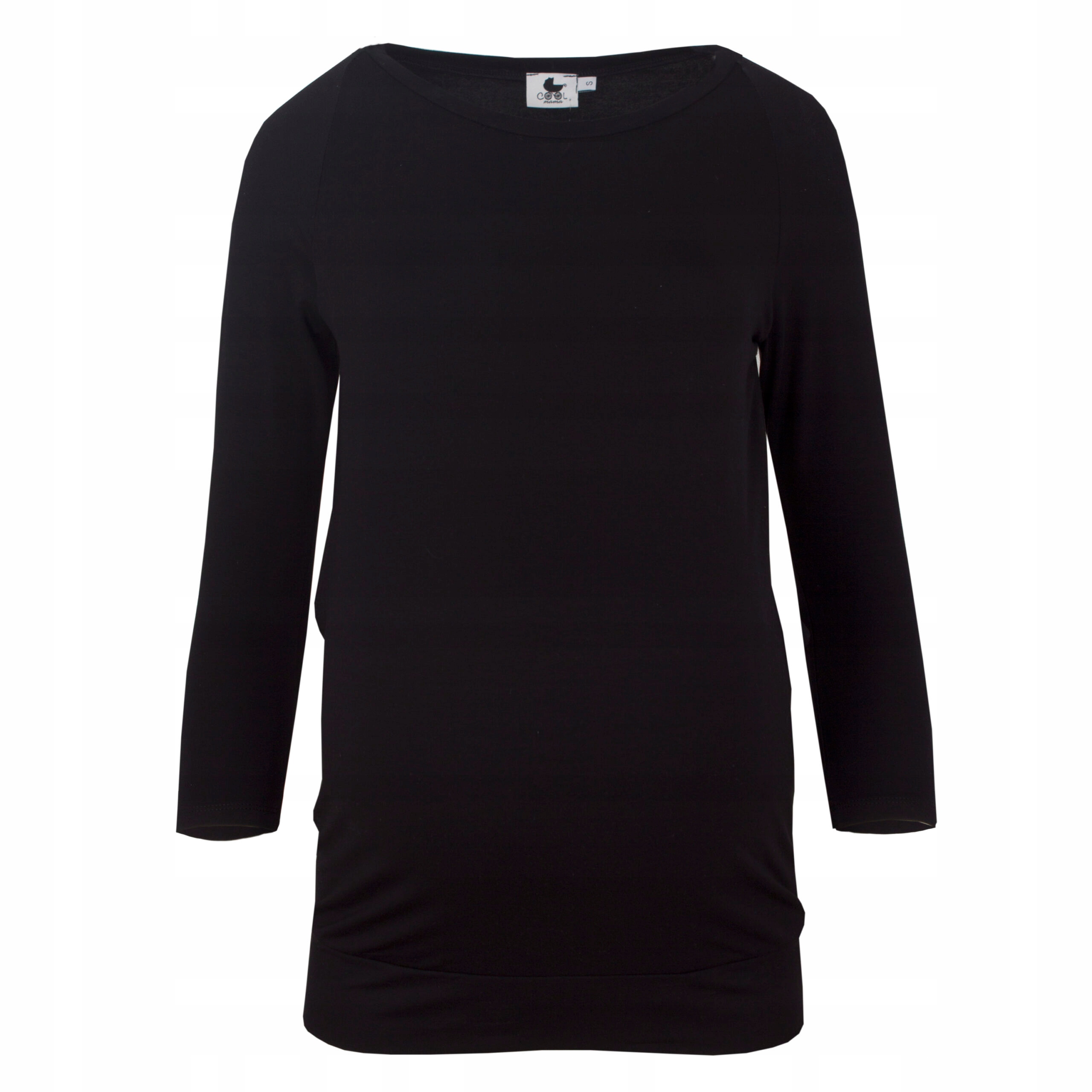 BLUZKA CIĄŻOWA DO KARMIENIA RĘKAW 3/4 CZARNA L Rozmiar L