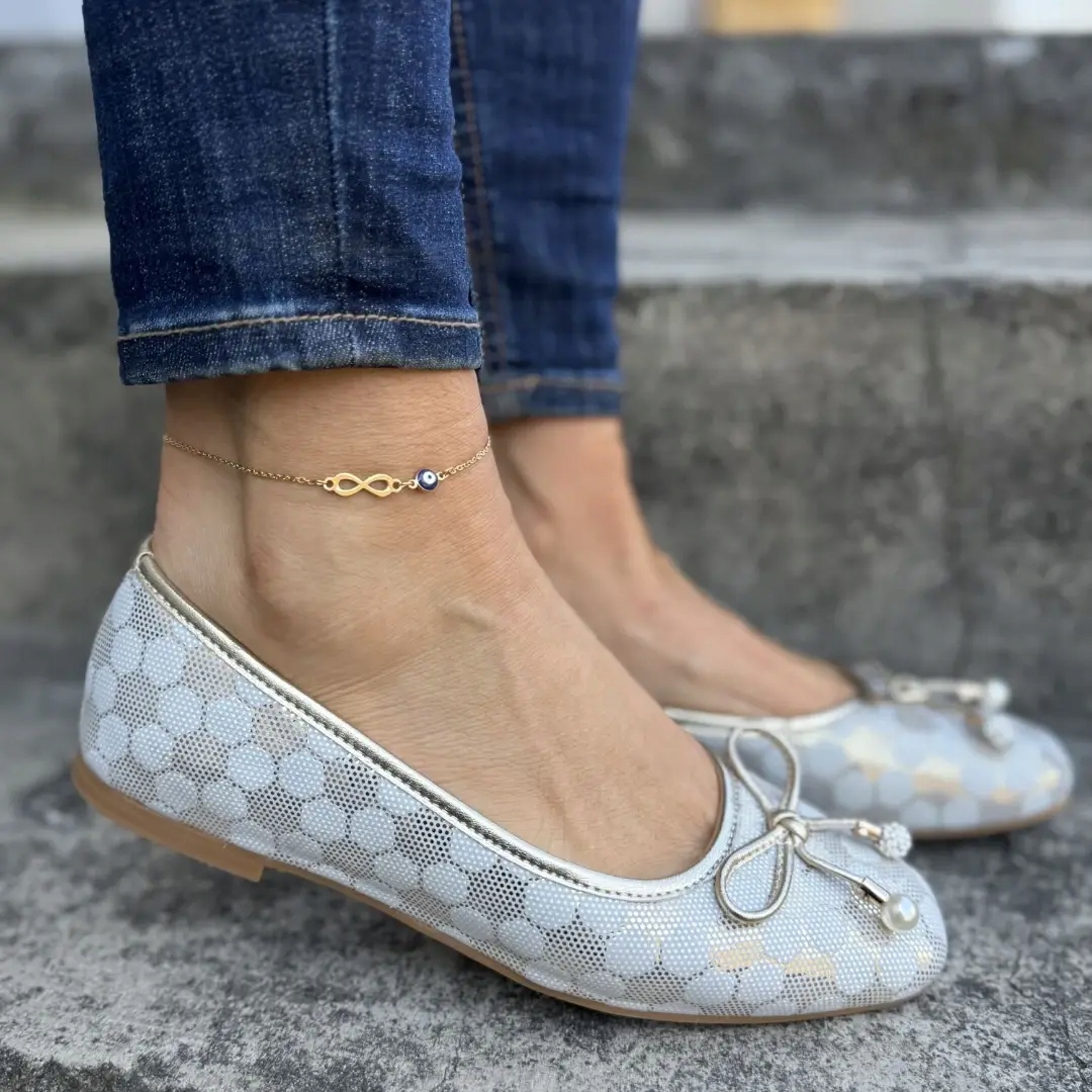 Dámské baleríny Artiker 56C2181 bílo-zlaté 37, Zlatá