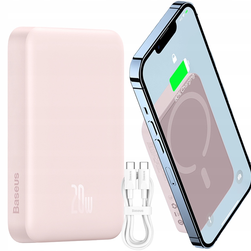 Baseus Power Bank 10000MAH Usb-c Pd 20W S Bezdrôtovým Nabíjaním Magsafe