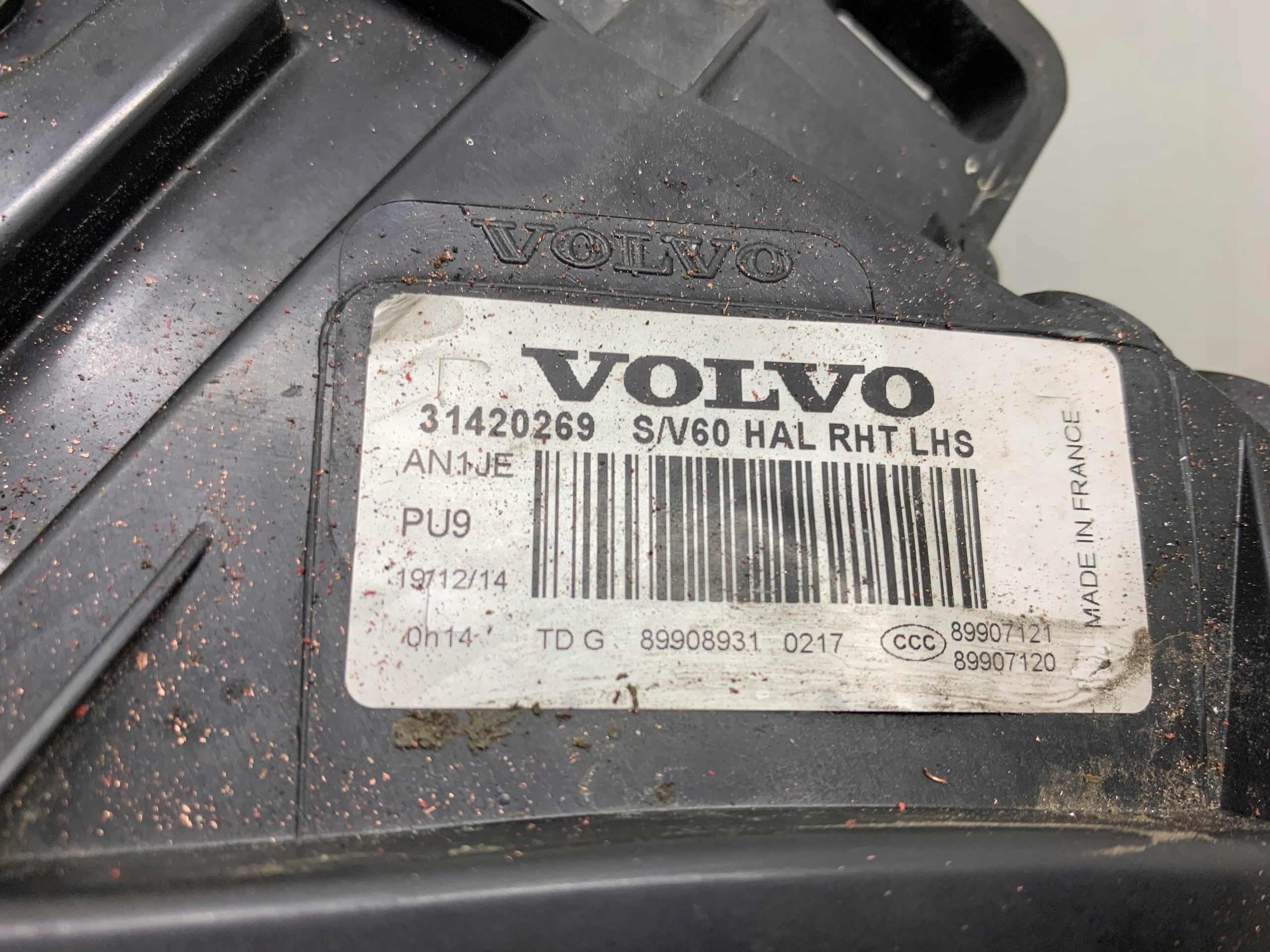 light left front front 31420269 VOLVO S60 II LIFT 13-18 EUROPA