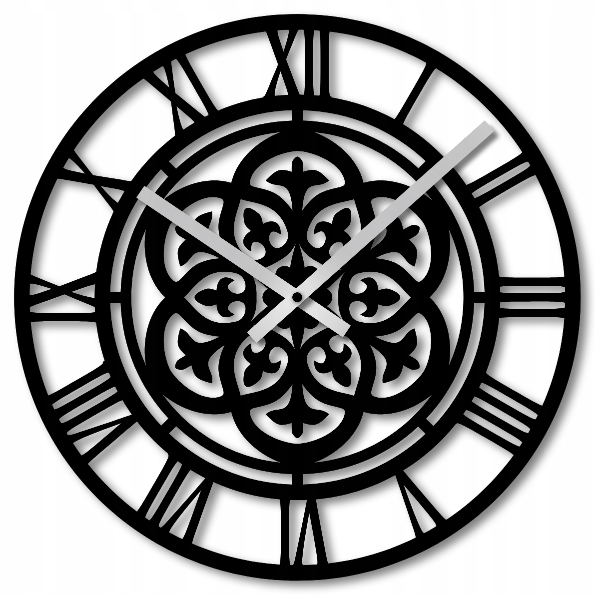 Nástěnné Hodiny 60 cm Nástěnné Hodiny Velké Ažurové Kulatý Hodiny Moderní