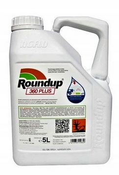 Roundup 360 Plus 5L Mocny Totalny Wszystkie Chwasty randap ważny 3/2027 rok