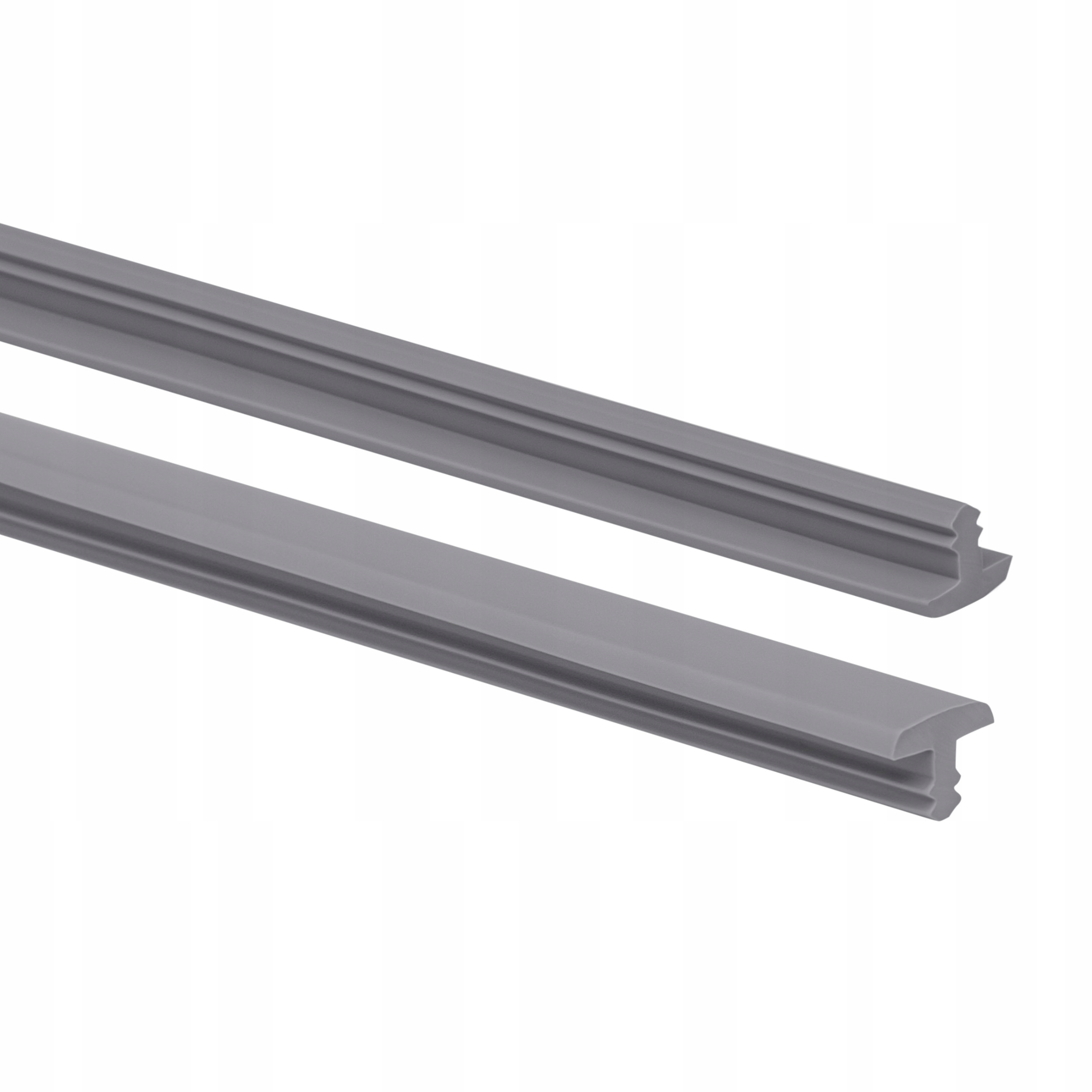 Protiskluzový schodový profil, tmavě šedý, 4,5 mm, drážkovaný, 25 m