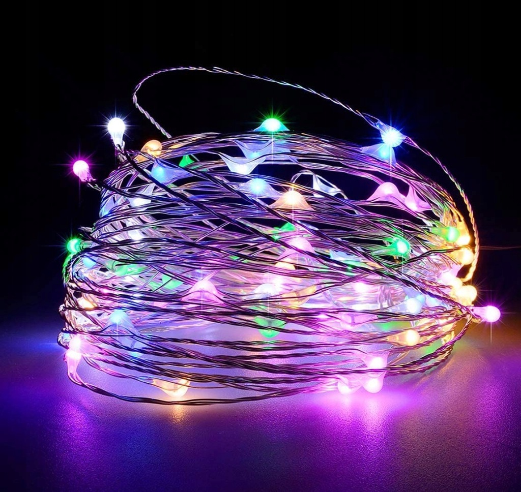 

50LED Drucik Na Baterie Lampki Mikro Multi ST-821M