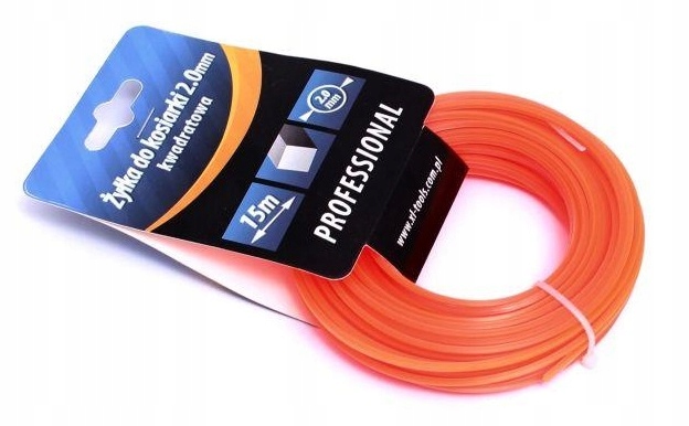 

Żyłka Tnąca Do Podkaszarki Kwadratowa 2.4MM X 15M
