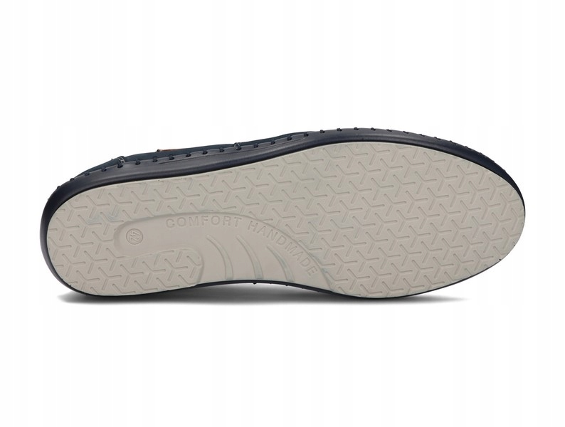 Mokasyny Skórzane Półbuty Męskie Wsuwane Skóra Czarne 51 Rozmiar 43 Oryginalne opakowanie producenta pudełko