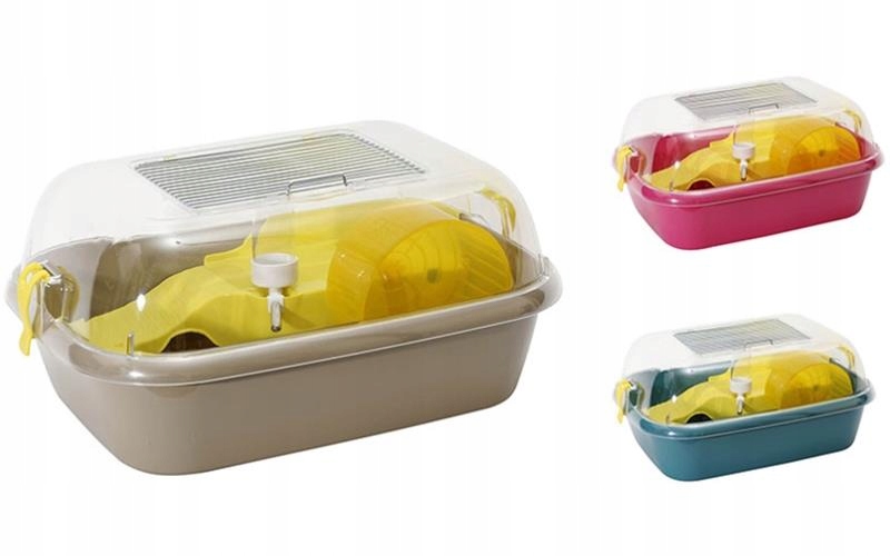 Klec hlod. křeček plast Candy mix barev 40x30x14cm