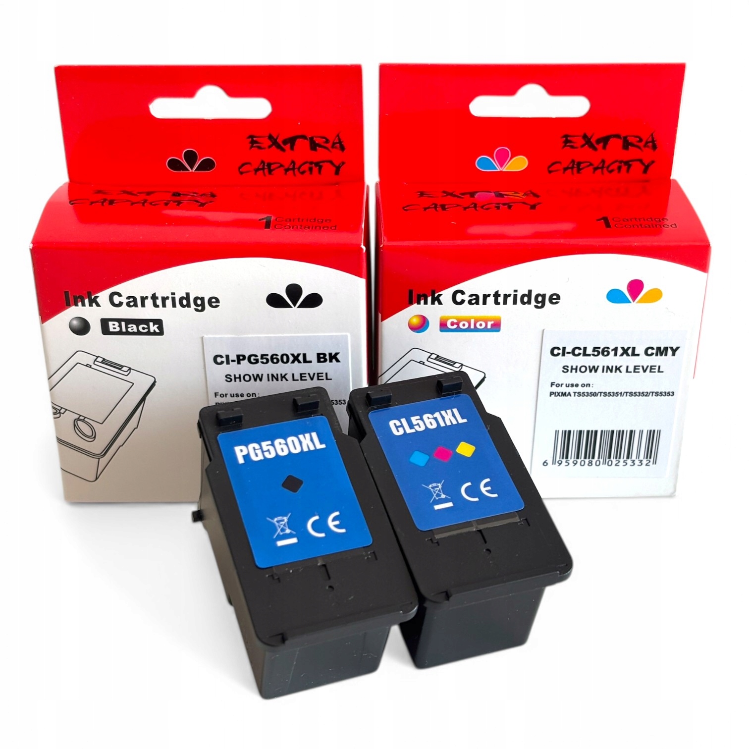 2x Tusz do Canon Pg 560 CL 561 XL Pixma TS5350 TS5350a TS5351 Zestaw