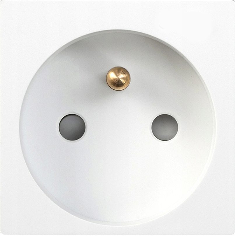 Gniazdko ścienne wkład 230V białe System RTX SH