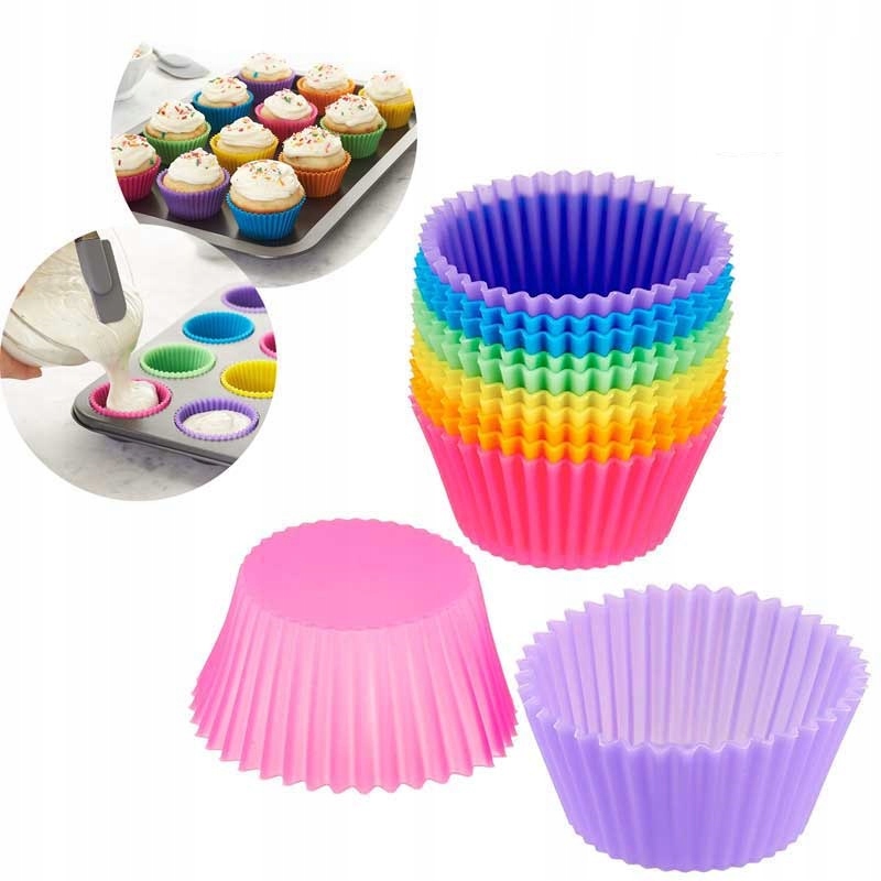 FOREMKI SILIKONOWE BABECZKI MUFFINY ZESTAW 12 SZT Marka Martom