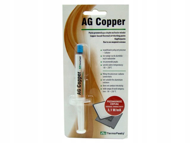 

Pasta termoprzewodzaca Thermal Grease Miedź 1,5ml