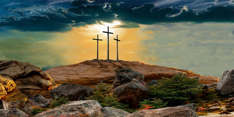Pozadí pro hrob Páně Banner 150x300 cm