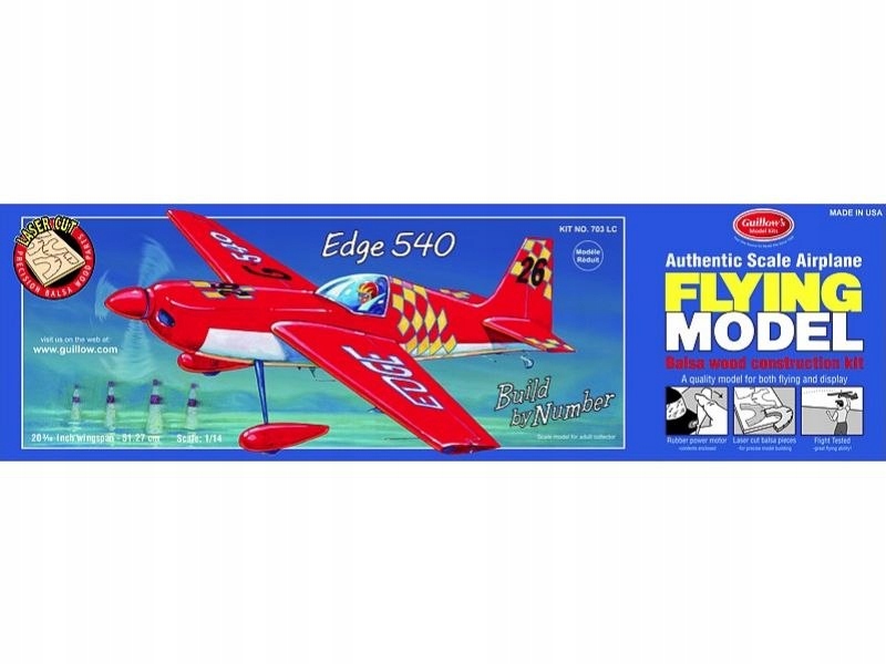 Letadlo Edge Model Kit 1:14 Guillows