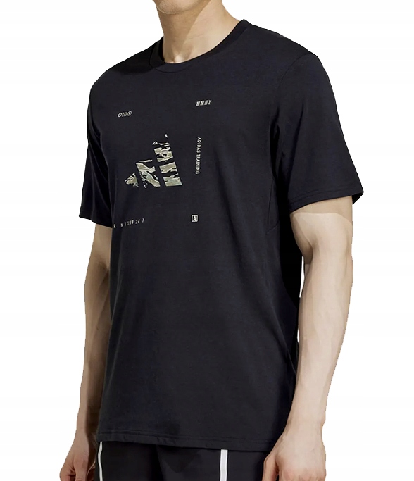 Adidas Koszulka Męska Treningowa T-shirt Training Camo Logo Gr Climacool XL