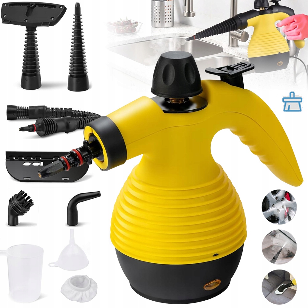 Parní Čistič Napařovač Oken Steamer Parní Mop Příslušenství 9V1