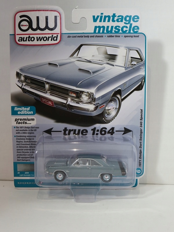 Авто Світ 1:64 Dodge Дарт Свінгер 1971 зброя