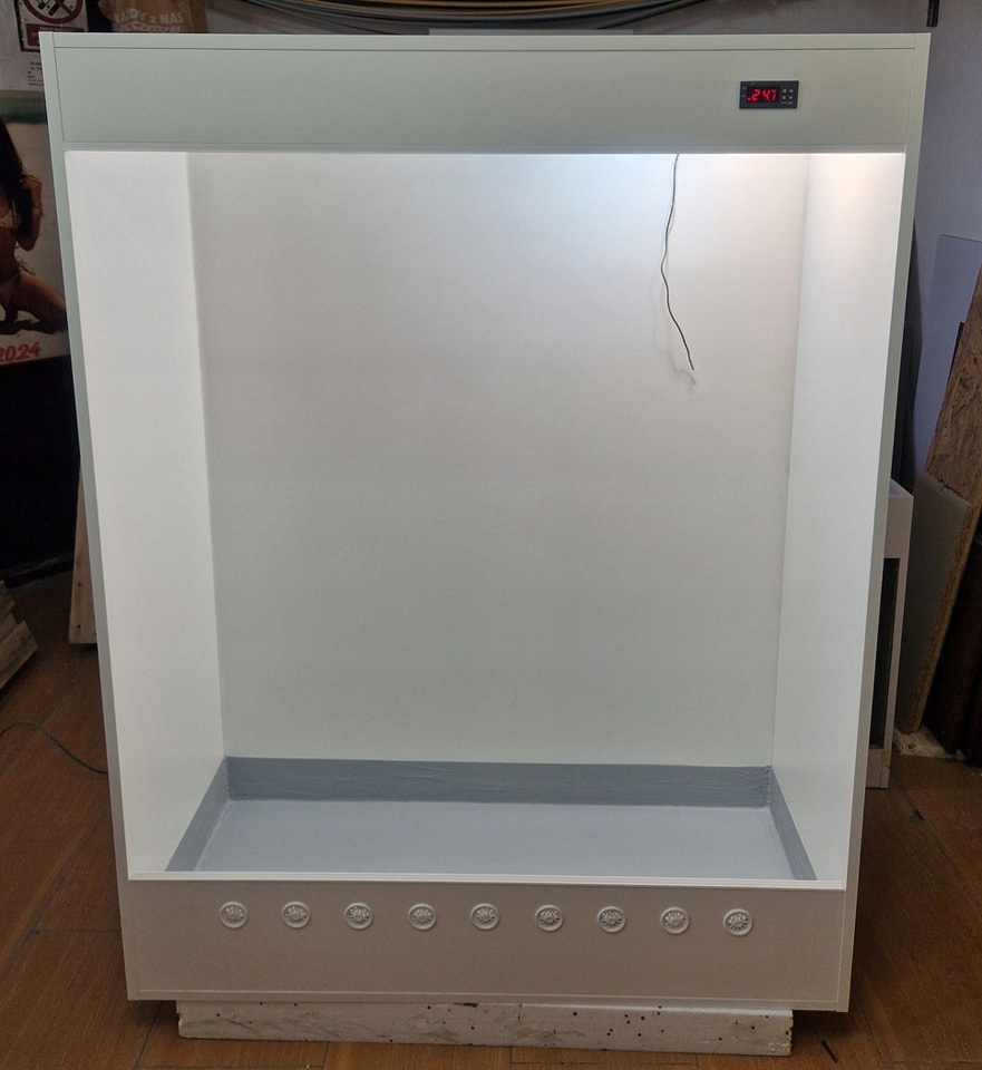 Vertikální Terárium 50x40x60 Prázdná Nábytková Deska Bez Uspořádání