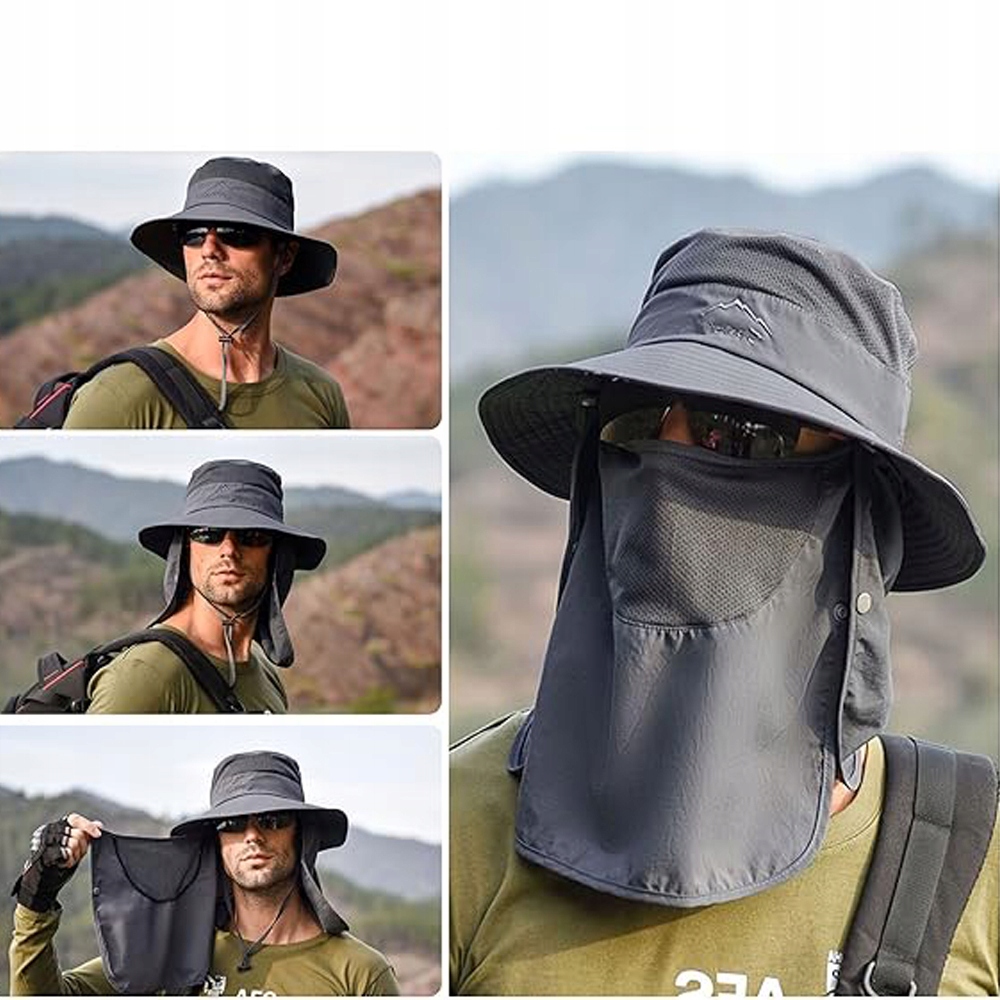 Kapelusz Przeciwsłoneczny Męski Damski Z Szerokim Rondem Kolekcja KAPELUSZ