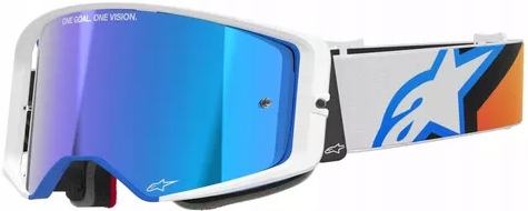 Okuliare Alpinestars Supertech Corp Abs Vision white/orange mirror