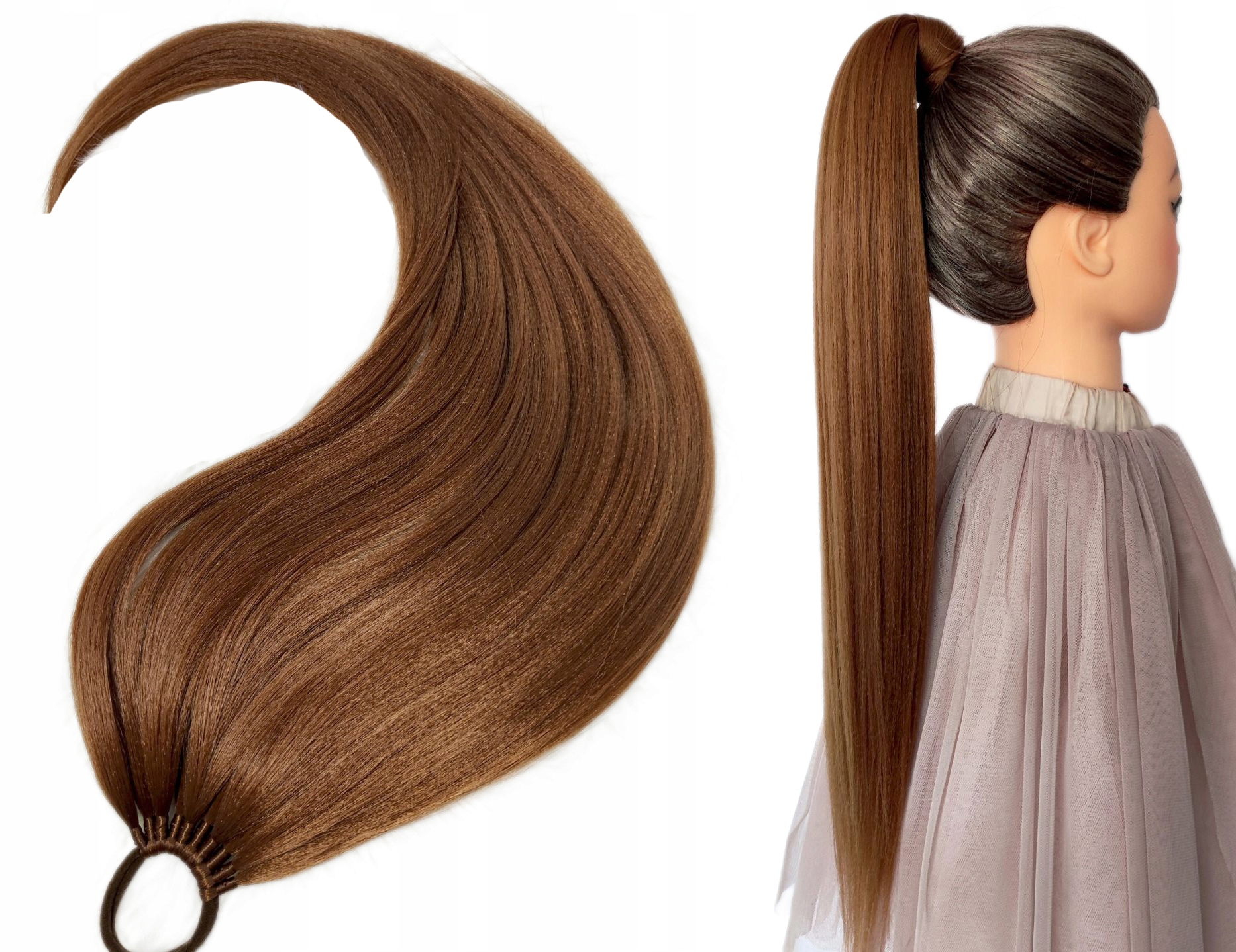 Připínací poník na gumičce, Příčesek, rudý měděný, Měděná Bohyně, 60 cm