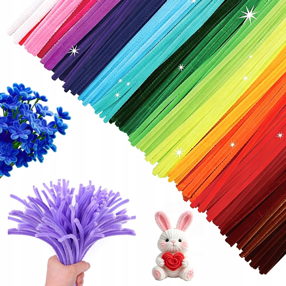 Kreativní Drátky 24 Barev Pro Vytváření Květin Diy 1200 Ks Pro Dekoraci