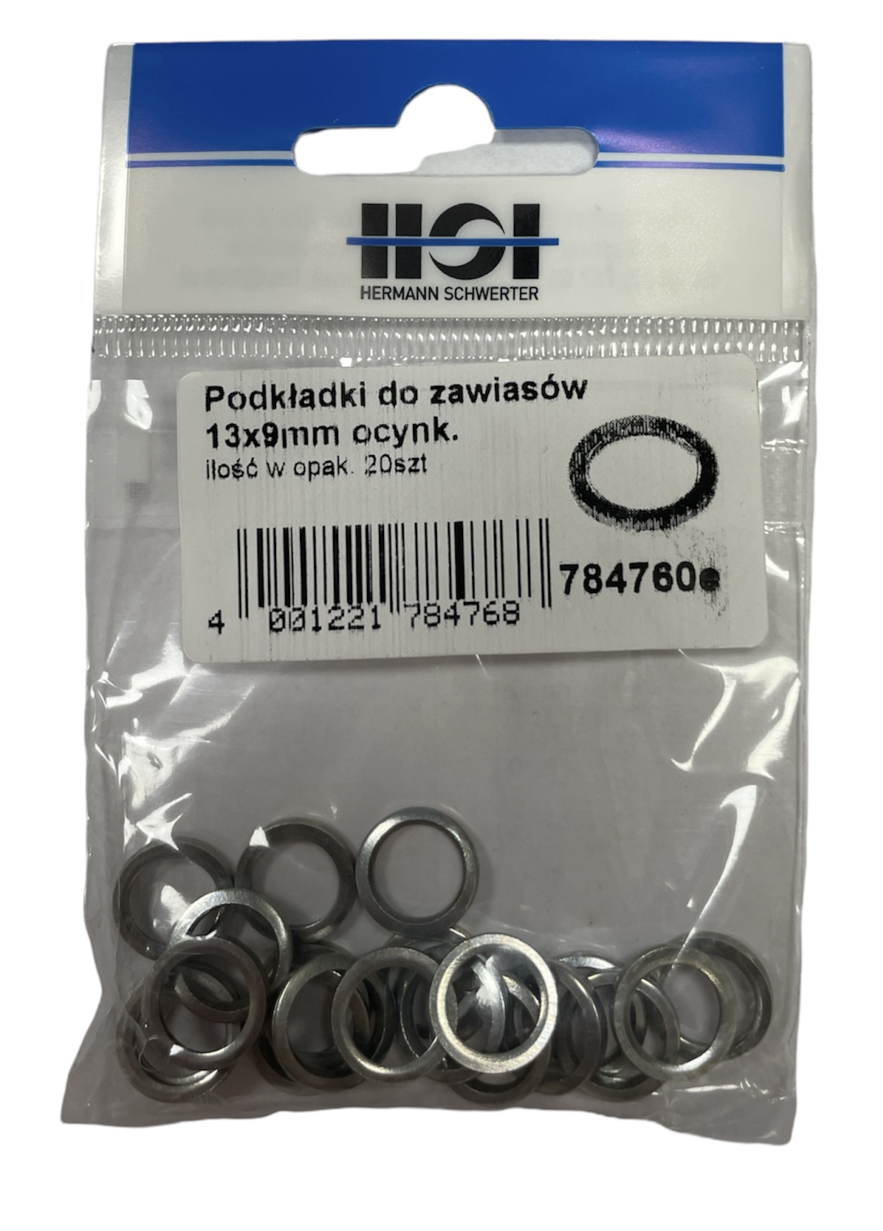 

Hsi Podkładki Metalowe 13X9MM Ocynk Podkładka