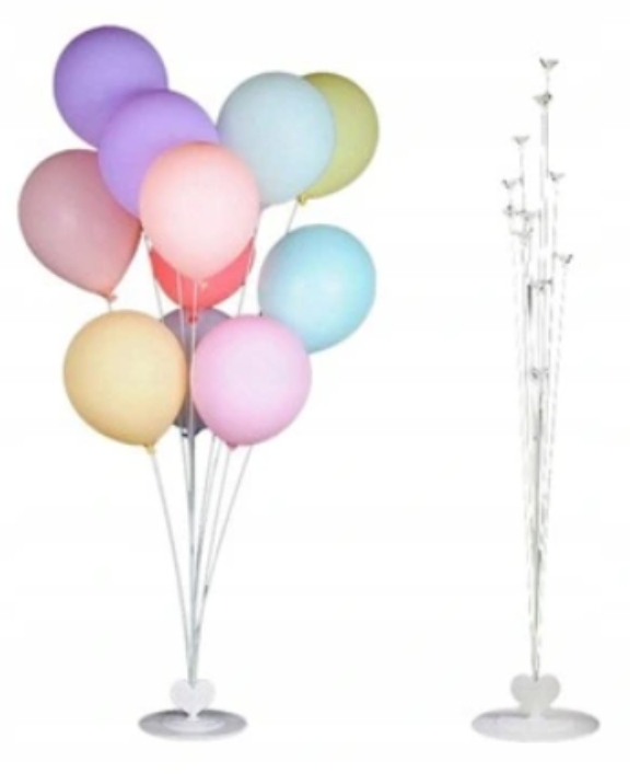Stojak na balony Dekoracje DUŻY 103cm 11 balony